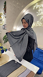 Siyane çift taraflı şal